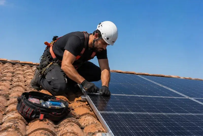 Maintenance et monitoring de panneaux solaires à la Chevallerais