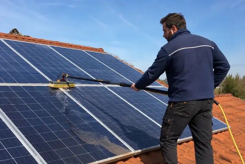 Nettoyage et entretien de panneaux solaires à la Chevallerais