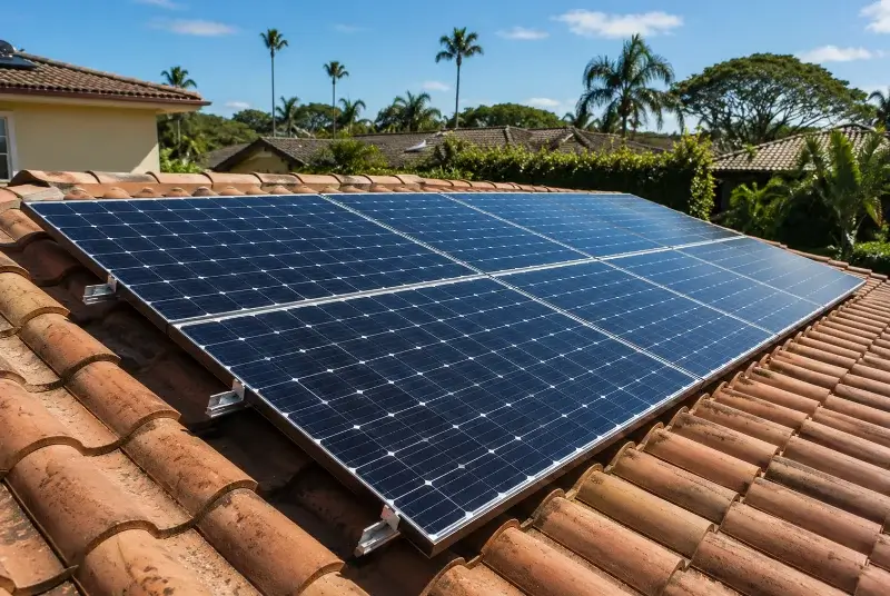 Installation de panneaux solaires à la Chevallerais